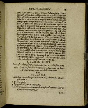 Decisio CCVI. - Decisio CCX.