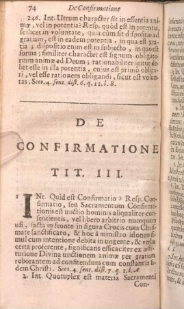 De Confirmatione Tit. III.