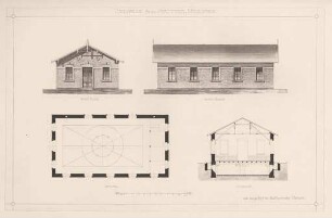 Strieder, Wilhelm. Turnhalle für den Stadtteil Mühlburg