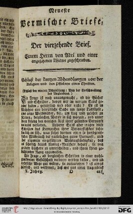 Der vierzehende Brief