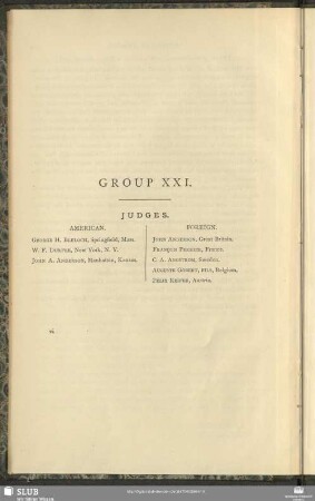 Group XXI. Judges