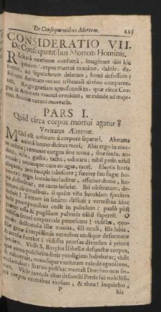 Consideratio VII. De Consequentibus Mortem Hominis
