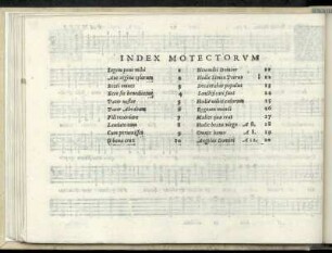 Index motectorum
