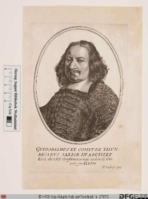 Bildnis Guidobald (Reichsfrhr., 1629 Reichsgraf von Thun), 1654-68 Fürsterzbischof von Salzburg
