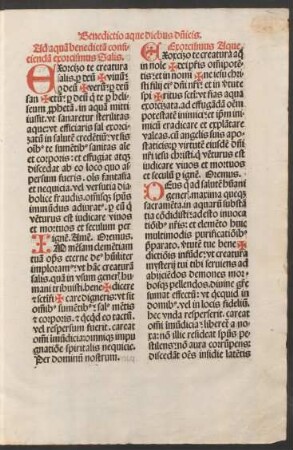 Benedictio aque diebus dominicis.