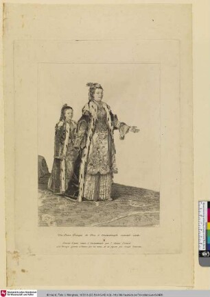 Une Dame Franque de Galata et son Esclave