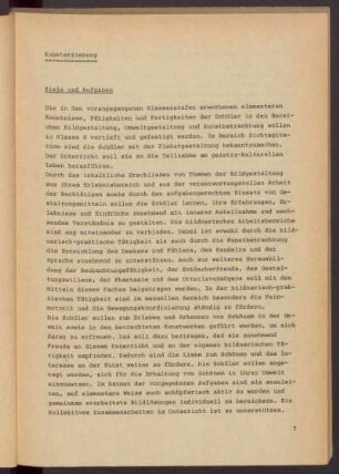 Kunsterziehung