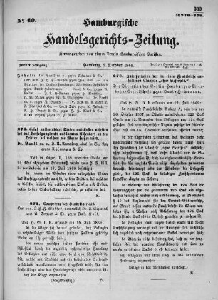 No. 40. 2. Oktober 1869