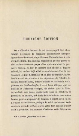 Deuxième édition