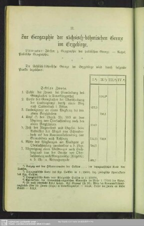 II. Zur Geographie der sächsisch-böhmischen Grenze im Erzgebirge