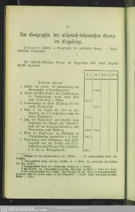 II. Zur Geographie der sächsisch-böhmischen Grenze im Erzgebirge