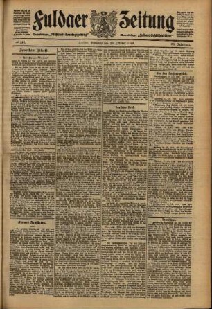 Zweite Ausgabe vom Dienstag, den 19. Oktober 1909.