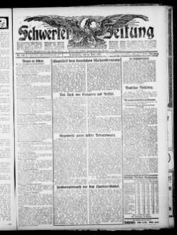 Schwerter Zeitung : Heimatblatt für die Stadt Schwerte und die Ämter Westhofen und Ergste : einzige in Schwerte gedruckte Zeitung