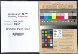 Entnazifizierung Pierre Franz Chatelain , geb. 14.04.1906 (Ingenieur)
