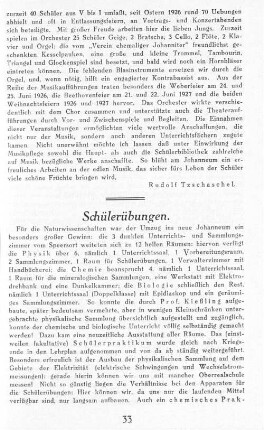Schülerübungen.