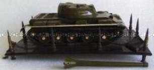Tischzier mit Panzer