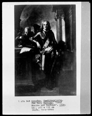 Bildnis des Grafen Moritz von Sachsen, Marschall von Frankreich