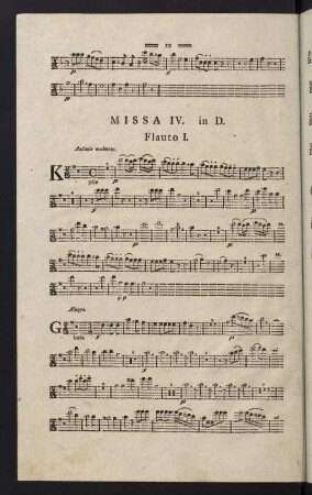 12-22, Missa IV. in D. Flauto I. - Missa VI. in G. Flauto I.