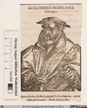 Bildnis Rudolph Gwalther (lat. Gualtherus, eig. Walther)