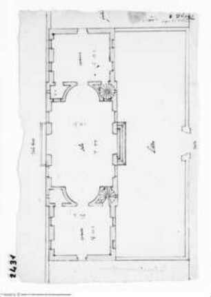Rom, Vigna des Emanuelle Alfonsecca, Kasino, Grundriss des Erdgeschosses