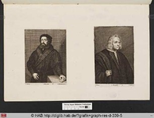 Rechts: Porträt des Physikers Gian Giacomo Bartolotti.