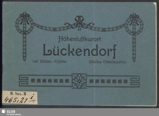 Höhenluftkurort Lückendorf bei Zittau-Oybin [Sächs. Oberlausitz]