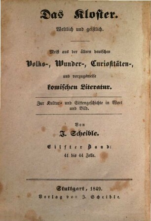 Doctor Johann Faust, 4. Die Geschichte vom Faust in Reimen [u.a.]