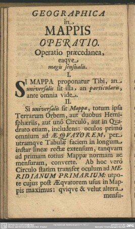 Geographia in Mappis Operatio