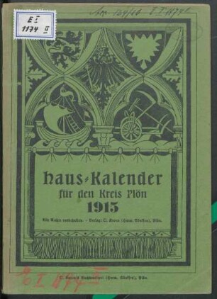 1915: Hauskalender für den Kreis Plön