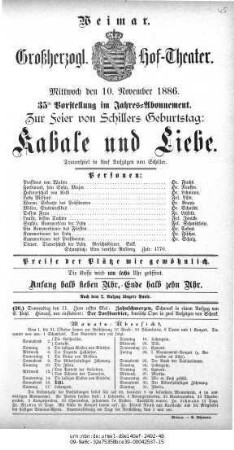 Kabale und Liebe