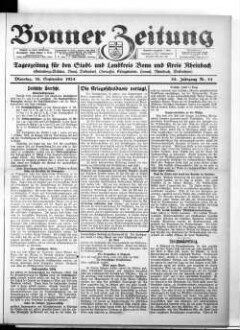 Bonner Zeitung. 1895-1933