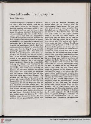 Gestaltende Typographie