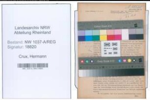 Entnazifizierung Hermann Crux , geb. 00.00.0000 (Polizist)