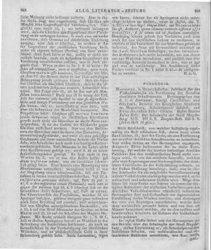 Zerrenner, C. C.: Jahrbuch für das Volksschulwesen. Bd. 1. H. 1. Das Schulwesen der Stadt Magdeburg. Magdeburg: Heinrichshofen 1825