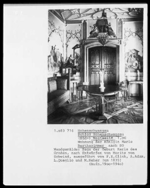 Schloss Hohenschwangau — Wohnung der Königin Marie — Berthazimmer