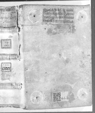 Bedae (cod. Bedani) libri tres in Apocalypsin - BSB Clm 18665