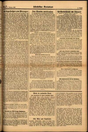Zweite Ausgabe vom Freitag, den 06. Februar 1942.