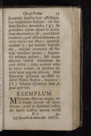 Exemplum. [Gastonis Baronis de Renti]