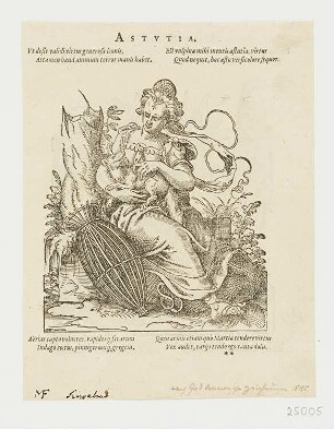 Astutia, aus: "Insignia sacrae Caesareae Maiestatis", Frankfurt 1579, S. 127 recto