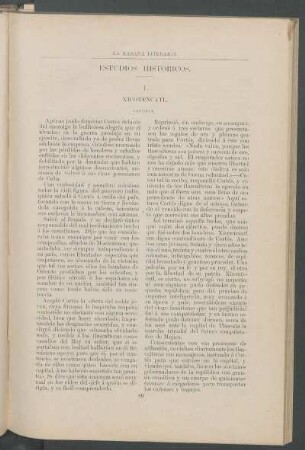 Estudios históricos. - Continua. : I. Xicotencatl.