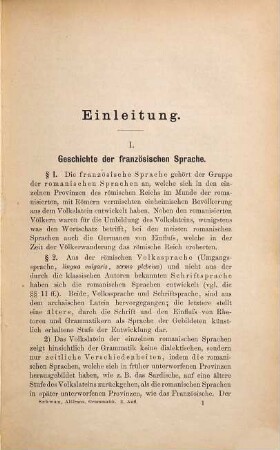 Grammatik des Altfranzösischen : (Laut- und Formenlehre)