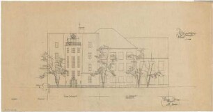 Gsaenger, Gustav; München, Türkenstr. 68; Türken- Schule, Wiederaufbau - Südseite (Ansicht)