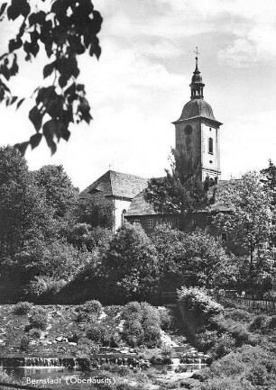 Bernstadt auf dem Eigen. Pfarrkirche St. Marien, Ansichtskarte