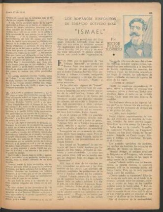 Los romances historicos de Eduardo Acevedo Diaz - "Ismael"