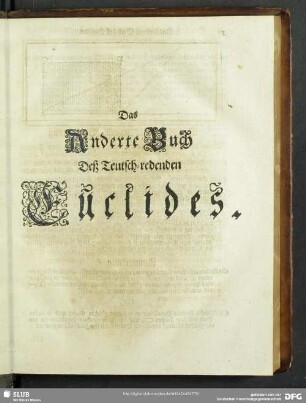 Das Anderte Buch Deß Teutsch-redenden Euclides