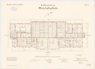 Kavallerie-Kaserne, Krefeld Wirtschaftsgebäude: Grundriss EG 1:100