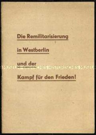 Wiederbewaffnung Westberlins