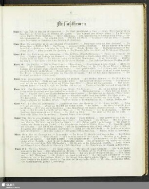 Aufsatzthemen