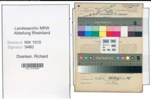 Entnazifizierung Richard Doerken , geb. 21.11.1902 (Kaufmann)