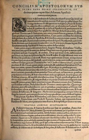 Canones Conciliorvm Omnivm, Qvi A Promo Apostolorvm Concilio, usque ad postremum sub Eugenio IIII. Pont.Max. celebratum, à S. Patribus sunt constituti : Opvs dirimendis in Religione controuersijs utilissimum, ac in primis necessarium